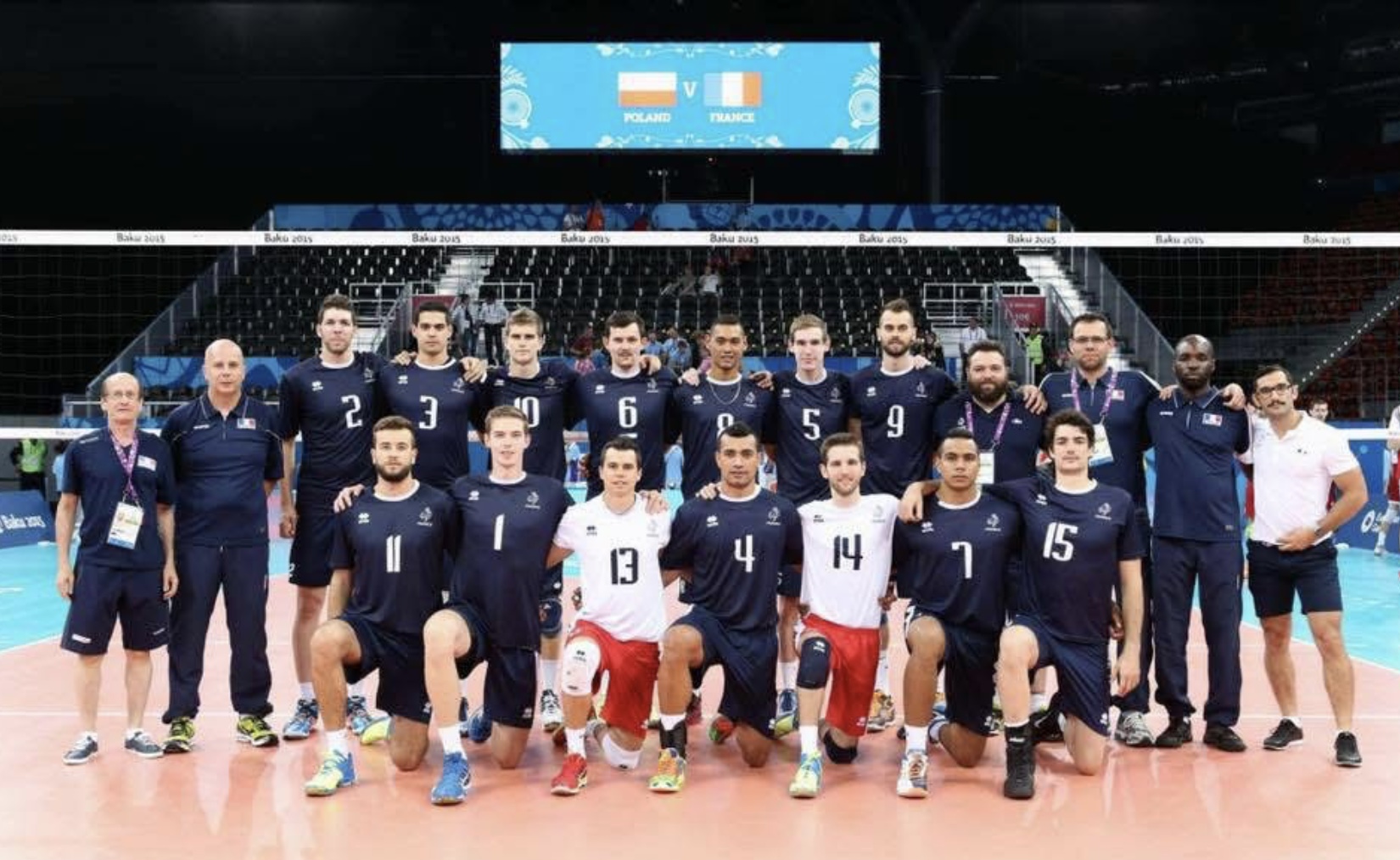 Francis Mombo avec l'Équipe de France de volley-ball