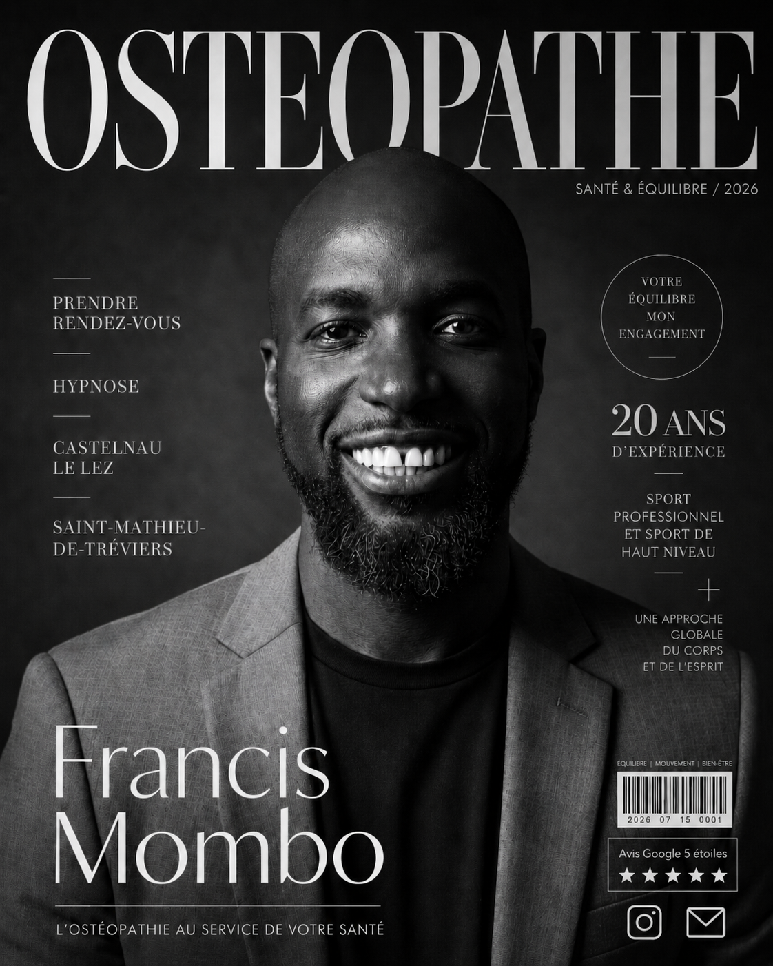 Francis MOMBO, ostéopathe